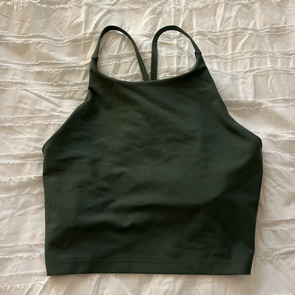 Workout top with built in bra